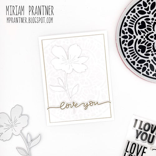 Simon Says Stamp! Simon Says Stamps and Dies XL LOVE GREETINGS set482lg Love You Card Miriam Prantner | color-code:ALT6