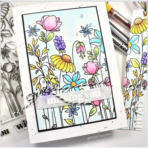 Simon Says Stamp! Simon Says Stamps and Stencils FLORAL GARDEN set595fg Hugs Tracy Ware