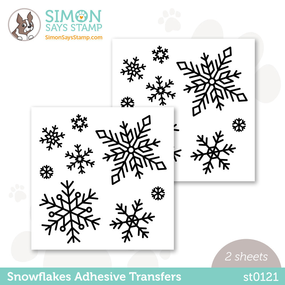 Simon Says Stamp Snowflakes Adhesive Transfers st0121
