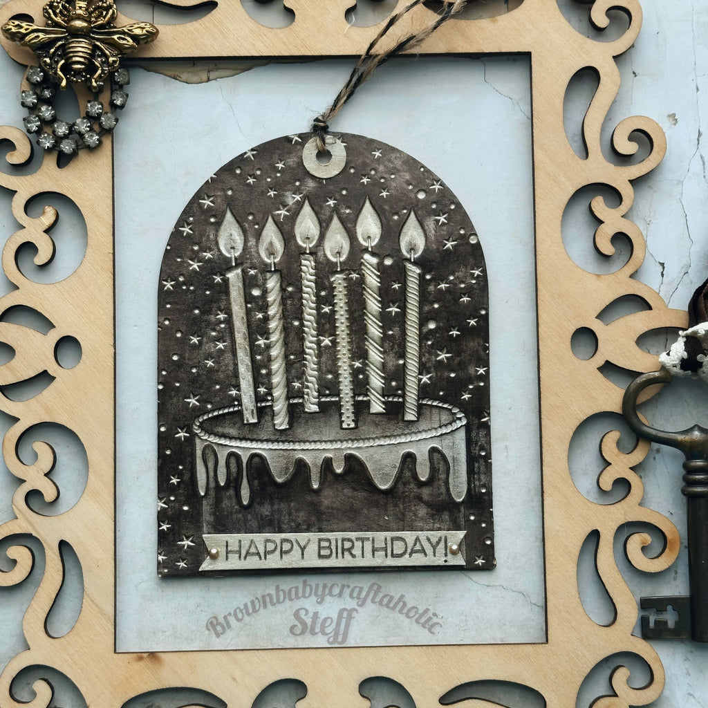 Simon Says Stamp Stamptember I Want It All Embossing Folders set1361ef Make a Wish Cake
