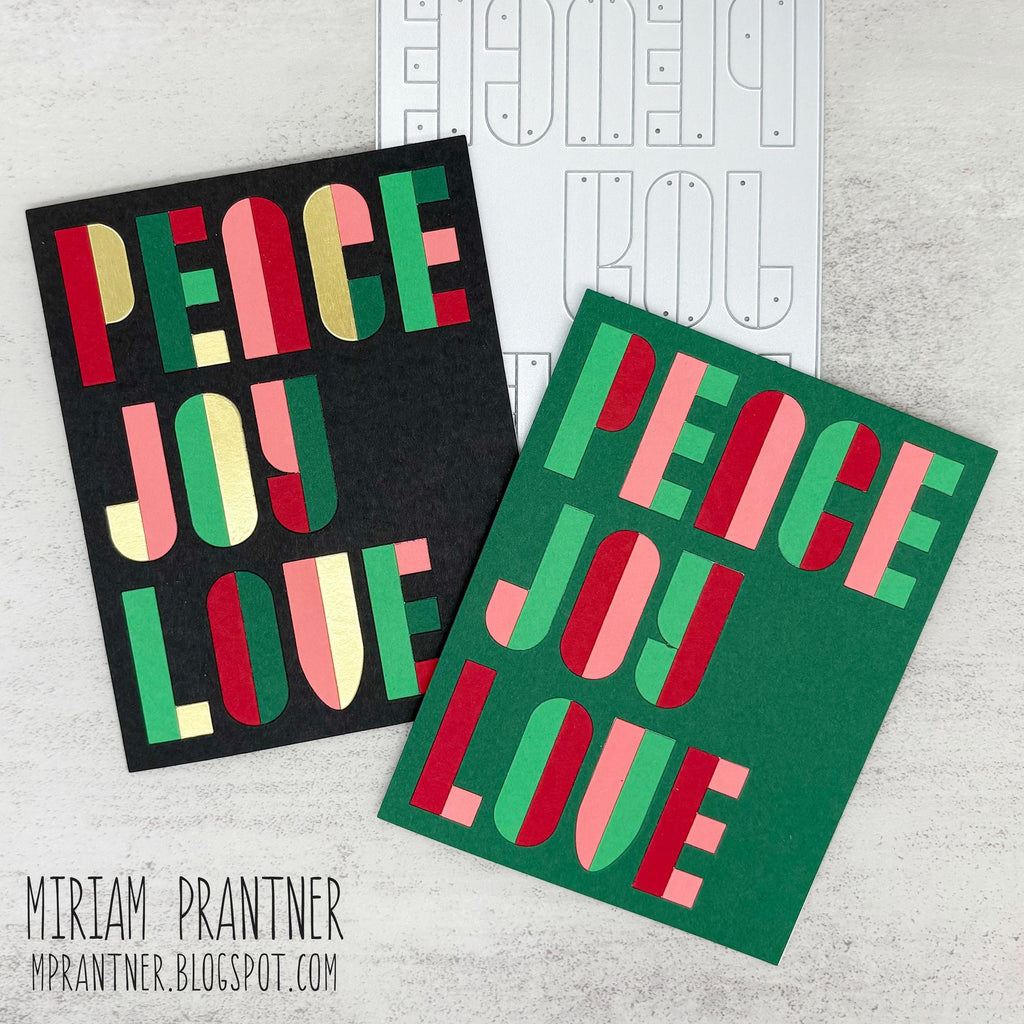 Simon Says Stamp Stamptember Stand-Alone Dies and Coordinating Sets I Want It All Holiday set1359sah Peace Joy Love