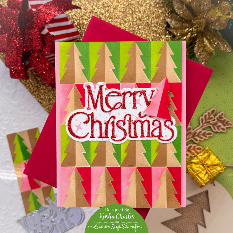 Simon Says Stamp Stamptember Stand-Alone Dies and Coordinating Sets I Want It All Holiday set1359sah Timeless Merry Christmas