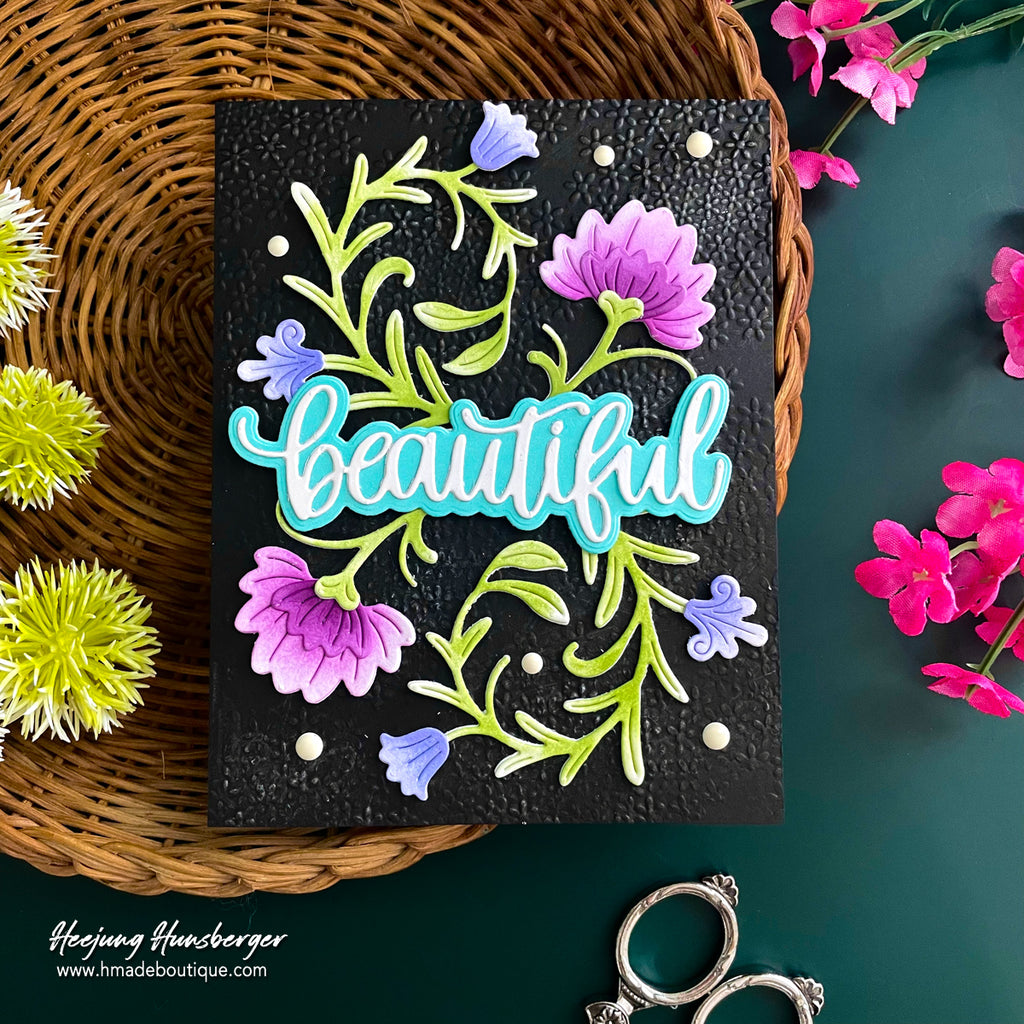 Simon Says Stamp Stamptember Stand-Alone Wafer Dies I Want It All Everyday set1360sah Curled Blossom