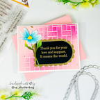 Simon Says Stamp Stencil Big BasketWeave 1129st In My Heart Appreciate Your Support Card