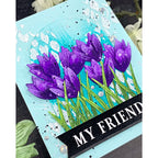 Simon Says Stamp Stencil Delicate Lattice 1091st You Are My Favorite blue background