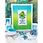 Simon Says Stamp Stencil Dot Petal Pattern 1127st Always There Congratulations Gator Card Maggie Haas