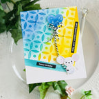 Simon Says Stamp Stencil Dot Petal Pattern 1127st Always There Mouse Birthday Card Kailash Naidoo