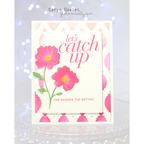 Simon Says Stamp Stencil Willowweave 1122stc Always There Caryn Davies Let's Catch Up Card