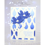 Simon Says Stamp Stencil Willowweave 1122stc Always There Caryn Davies Miss You Card