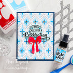 Simon Says Stamp Stencil Willowweave 1122stc Always There Red, White, and Bow Celebration Card Nina-Marie Trapani | color-code:ALT01
