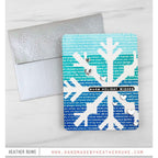 Simon Says Stamp Stencils Snowflake Stripes 1056mt Stamptember Christmas Card | color-code:ALT02 Heather Ruwe Blues and Text