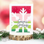 Simon Says Stamp Stencils Snowflake Stripes 1056mt Stamptember Christmas Card | color-code:ALT04 Mindy Eggen Season's Greetings