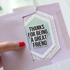 Simon Says Stamp Stencils and Dies Elongated Hexagons set1227eh Always There Shaped Friend Card Cathy Zielske | color-code:ALT01