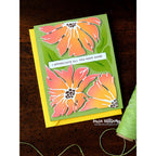Simon Says Stamp Stencils and Dies Friendly Blossoms set1190fb In My Heart Appreciate You Card