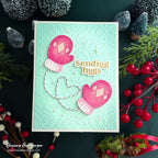 Simon Says Stamp Stitched Mittens Wafer Dies s1207 Sending Cheer Heejung Hunsberger Cute Cozy Christmas Card