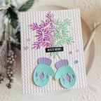 Simon Says Stamp Stitched Mittens Wafer Dies s1207 Sending Cheer Kailash Naidoo Cute Cozy Christmas Card