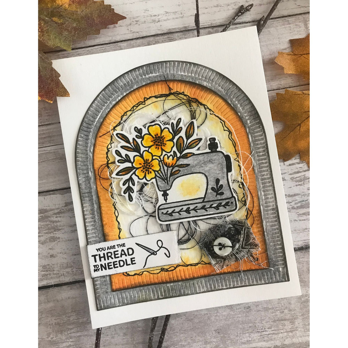 Simon Says Stamp Stitching Friends Wafer Dies 1689sdc Sending Cheer Loralee Ferguson Handmade Sewing Friend Card