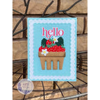 Simon Says Stamp Strawberry Pint Wafer Dies s1161 Always There Hello Card Kim Taylor