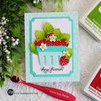 Simon Says Stamp Strawberry Pint Wafer Dies s1161 Always There Hey, Friend Card Sandi MacIver | color-code:ALT06