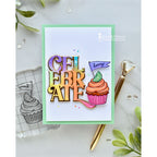 Simon Says Stamp Strike Up the Fun Wafer Dies 1685sdc Stamptember Savannah O'Gwynn Birthday Cupcake Card