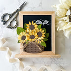 Simon Says Stamp Sunflower Basket Wafer Dies s1195 Stamptember Emily Midgett Hello, Fall Frame