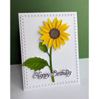 Simon Says Stamp Sunflower Blooms Wafer Dies s1144 Every Happiness Lisa Addesa Cheerful Birthday Card with Flower