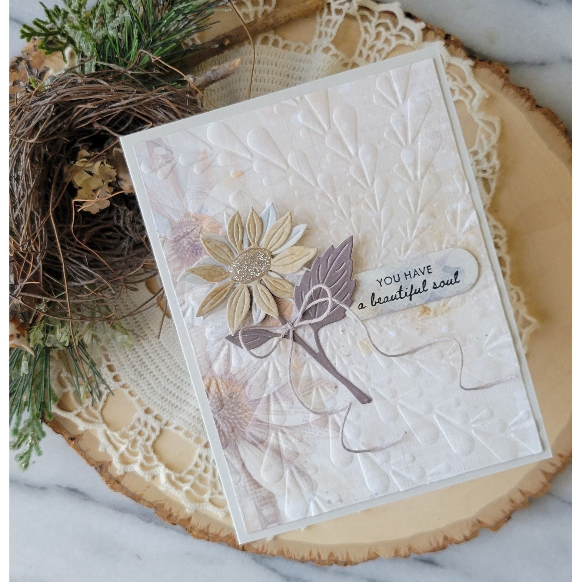 Simon Says Stamp Sunflower Blooms Wafer Dies s1144 Every Happiness Rosemary Dennis Neutral Flower Beautiful Soul