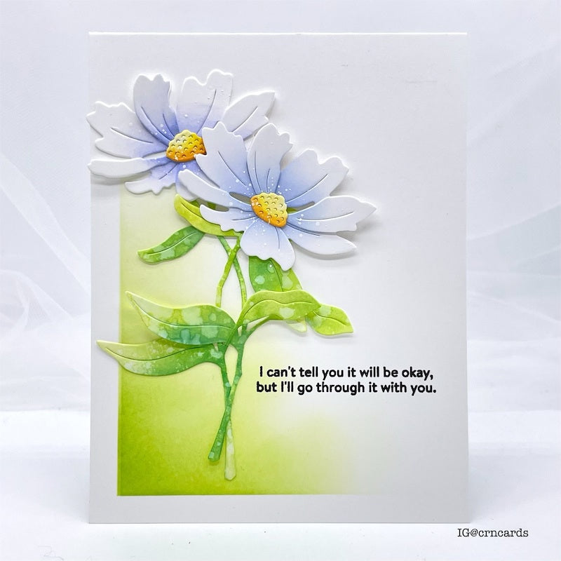 Simon Says Stamp Sunrise Stem Wafer Die s852 Out Of This World Encouragement Card Cindy Norberg