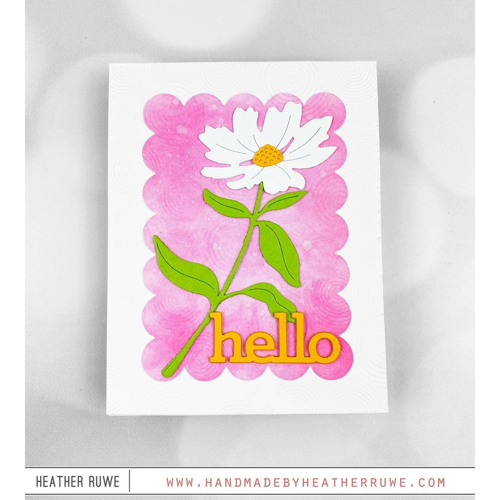 Simon Says Stamp Sunrise Stem Wafer Dies s852 Out Of This World Media Hello Card Heather Ruwe | color-code:ALT02