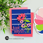 Simon Says Stamp Sunrise Stem Wafer Dies s852 Out Of This World Vibrant Friend Card Sandi MacIver | color-code:ALT06