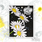 Simon Says Stamp Suzy's SPRING FLOWERS Watercolor Prints szwc20sf Hi There Daisies Card Suzy Plantamura | color-code:ALT04
