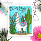 Simon Says Stamp Suzy's SUCCULENTS Watercolor Prints szslt0719 Llama Love Card Suzy Plantamura | color-code:ALT11