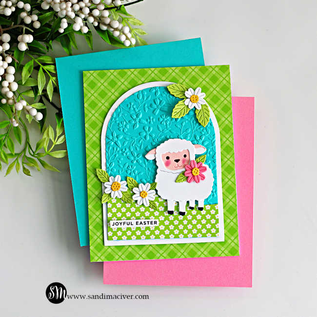 Simon Says Stamp Sweet Sheep Wafer Dies s1128 Beautiful Moments Easter Card Sandi MacIver Click or Tap to Learn More: 
| color-code:ALT03