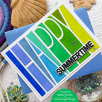 Simon Says Stamp Tall Happy Cover Wafer Die 1622md Shine On Happy Summertime Card Keisha Charles