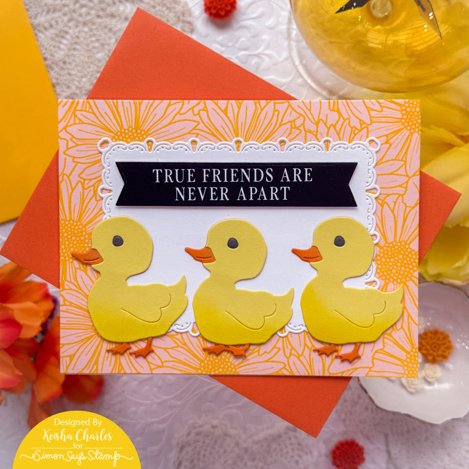 Simon Says Stamp Teardrop Pinpoint Frames Wafer Dies s1135 In My Heart True Friends Card | color-code:ALT06