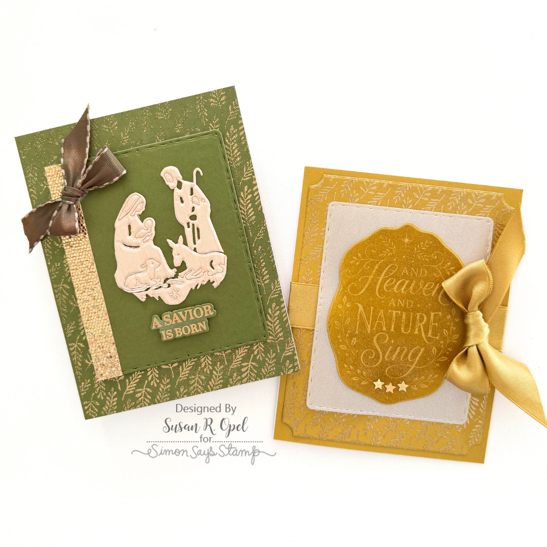Simon Says Stamp The First Noel Wafer Dies 1832sd Susan R. Opel Sacred Christmas Cards
