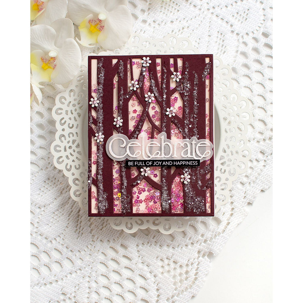 Simon Says Stamp Timeless Celebrate Wafer Dies 1731sd Heather Hoffman Magical Forest Shaker Card | color-code:ALT02