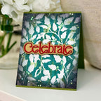 Simon Says Stamp Timeless Celebrate Wafer Dies 1731sd Joe Sysavath Schmutzy Holiday Card with Vines