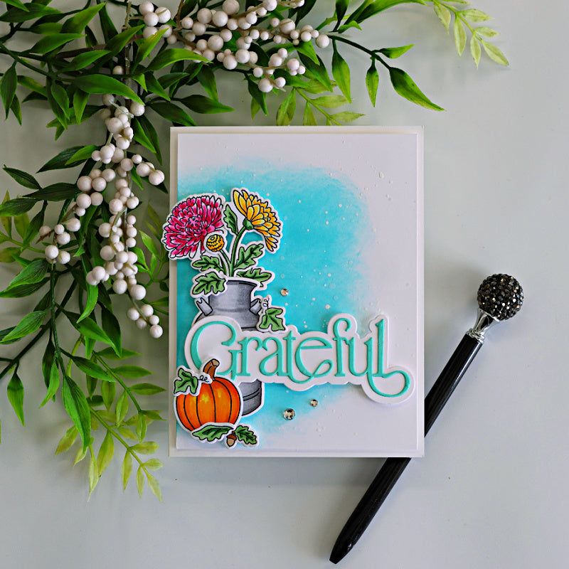 Simon Says Stamp Timeless Grateful Wafer Dies 1732sd Thankful Card Sandi MacIver
