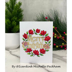 Simon Says Stamp Timeless Merry Christmas Wafer Dies 1665sd Stamptember Michelle Peckham Wreath Card