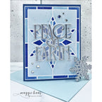 Simon Says Stamp Timeless Peace on Earth Wafer Dies 1763sd Maggie Haas Stained Glass Card