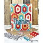 Simon Says Stamp Timeless Thanks Wafer Dies 1619sd Always There Hexi Thanks Card Maggie Haas