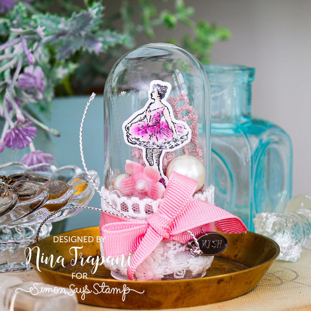 Simon Says Stamp Tiny Things Wafer Dies 164sss Ballerina Decor Nina-Marie Trapani