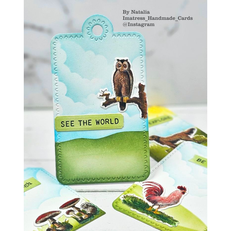 Simon Says Stamp Tiny Things Wafer Dies 164sss Natalia Alton Owl Tag