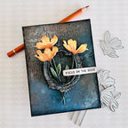 Simon Says Stamp Tissue Petal Stems Wafer Dies s1142 Every Happiness Renee Bergeron Focus on the Good with Flowers Card