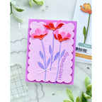 Simon Says Stamp Tissue Petal Stems Wafer Dies s1142 Every Happiness Savannah O'Gwynn Bright Floral Birthday Card