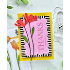 Simon Says Stamp Tissue Petal Stems Wafer Dies s1142 Every Happiness Savannah O'Gwynn Jaunty Flowers Thanks Card