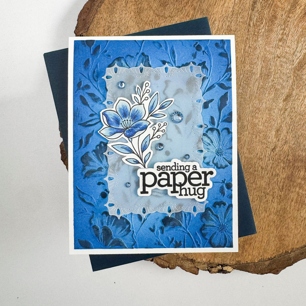 Simon Says Stamp Today and Every Day Wafer Dies 1621sdc Stamptember Kristin Sluhan Blue Hugs Card