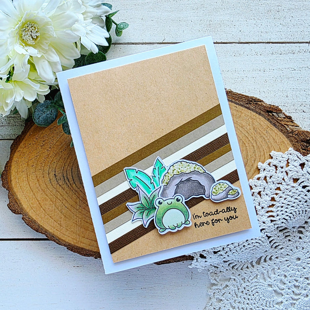 Simon Says Stamp Token Terrarium Wafer Dies 1576sdc Always There Toad-ally Here for You Card Amanda Wilcox