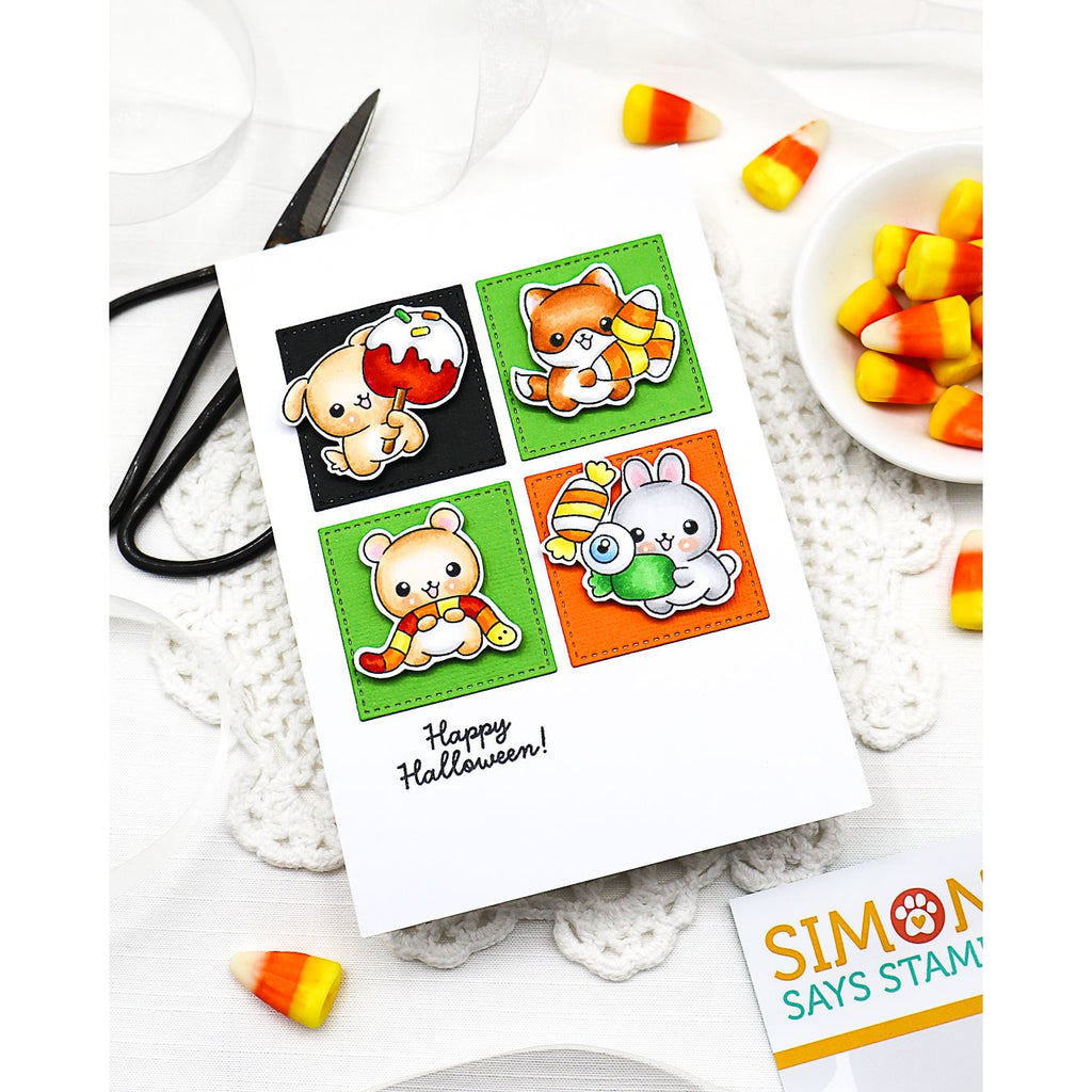 Simon Says Stamp Tricky Treats Wafer Dies 1683sdc Stamptember Rachel Finn Cute Halloween Card